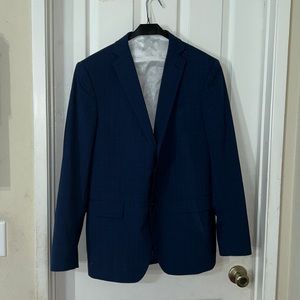 John Varvatos blue suit 42R pants 36R